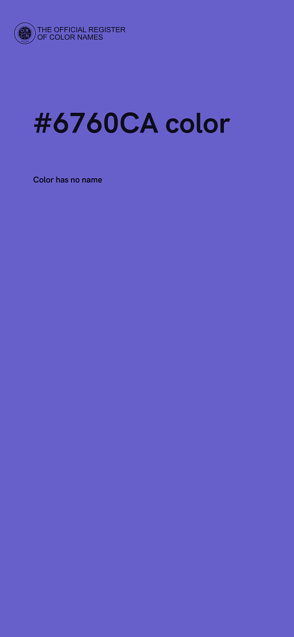 #6760CA color image