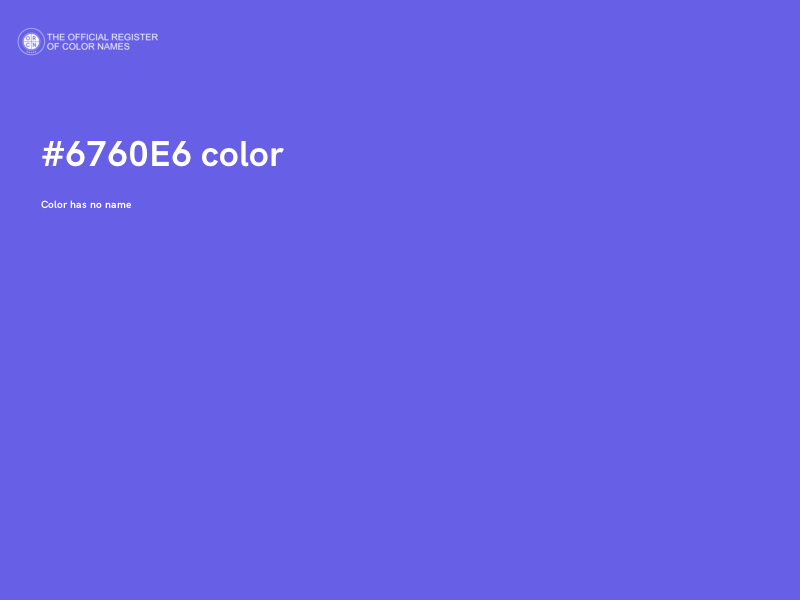 #6760E6 color image