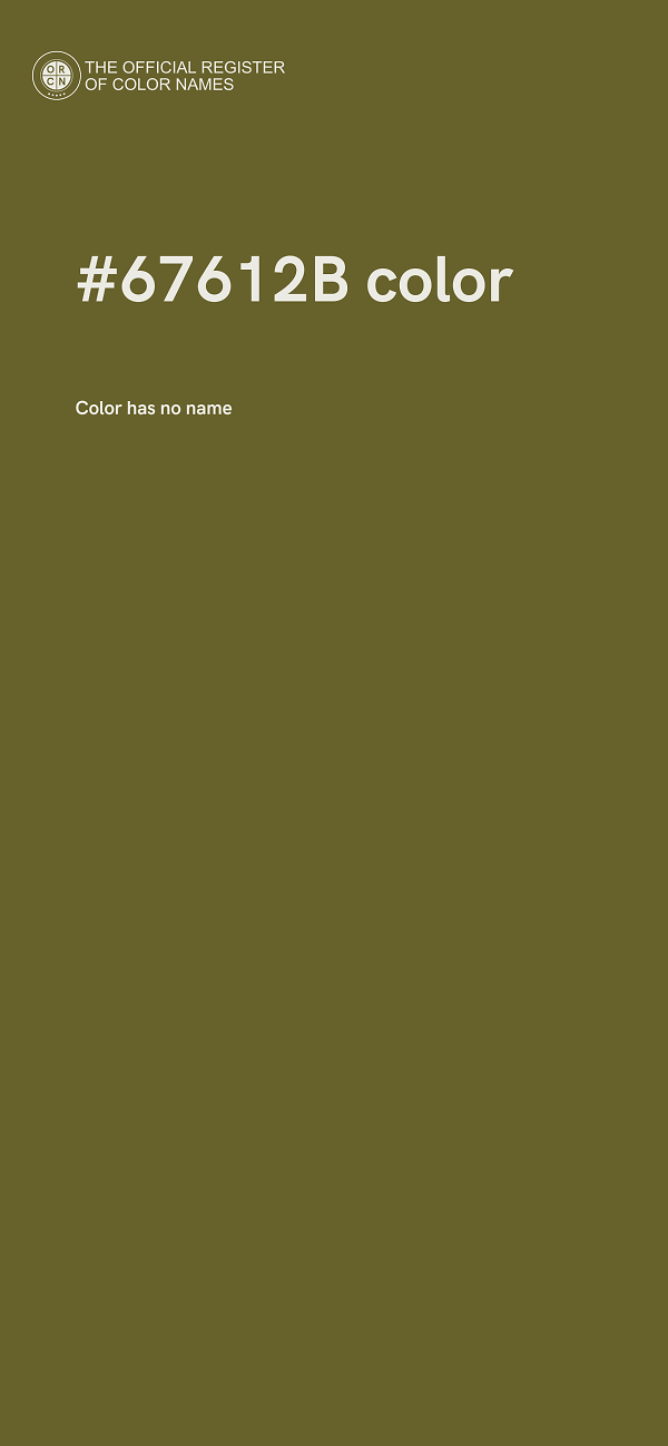 #67612B color image