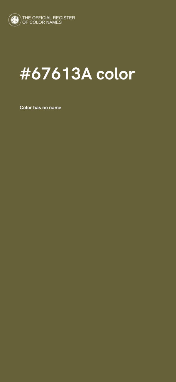 #67613A color image