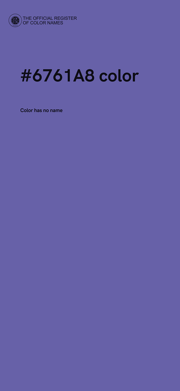 #6761A8 color image