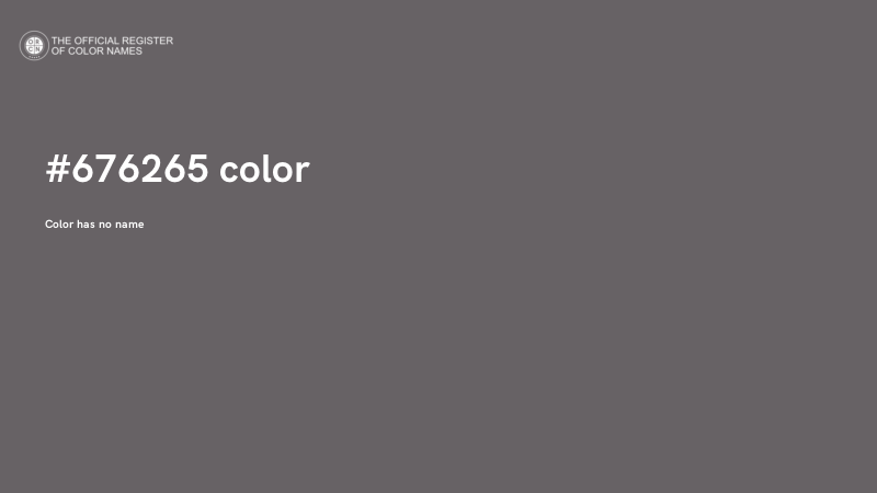 #676265 color image