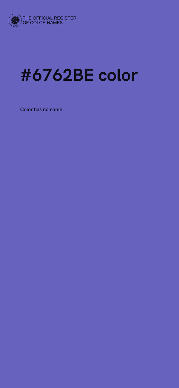 #6762BE color image