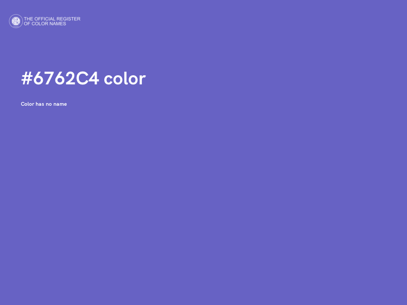 #6762C4 color image