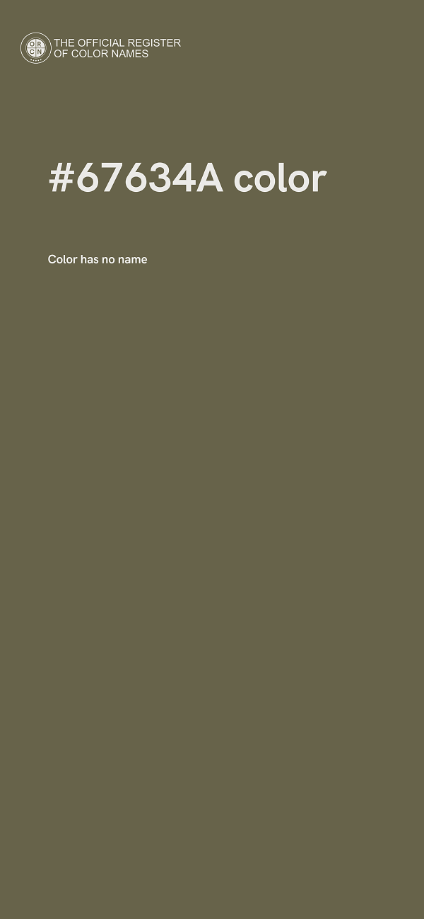 #67634A color image