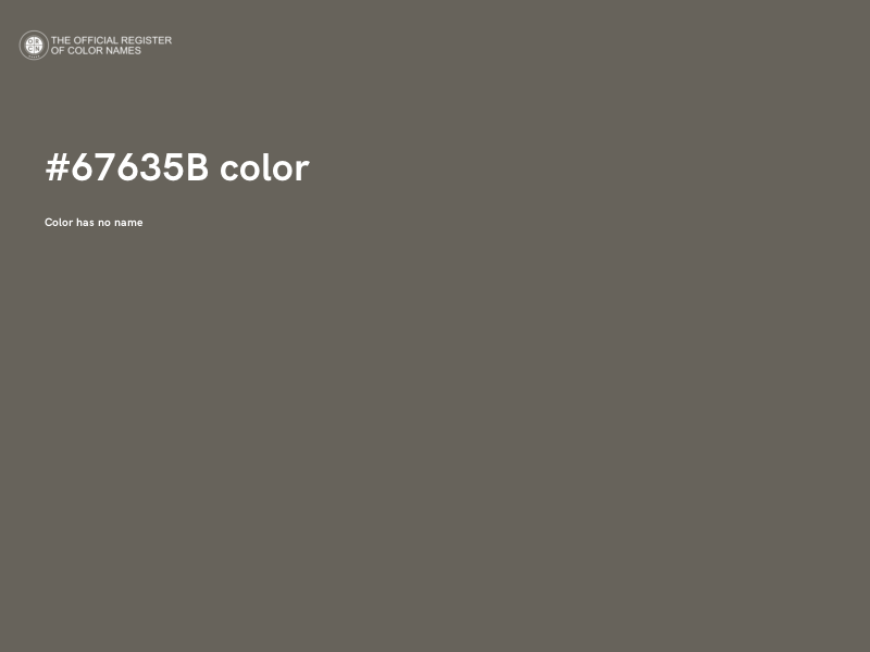 #67635B color image
