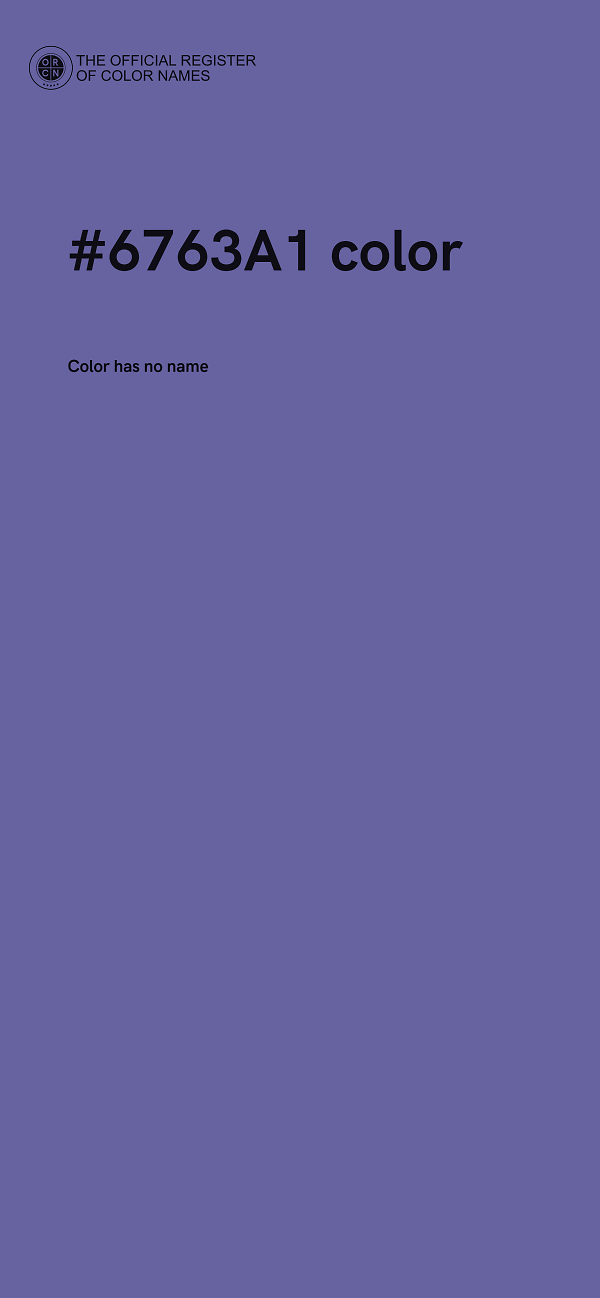 #6763A1 color image