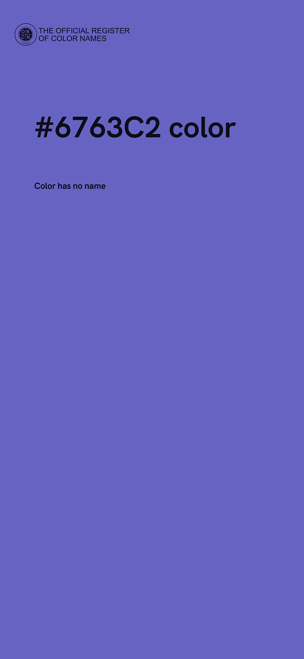 #6763C2 color image