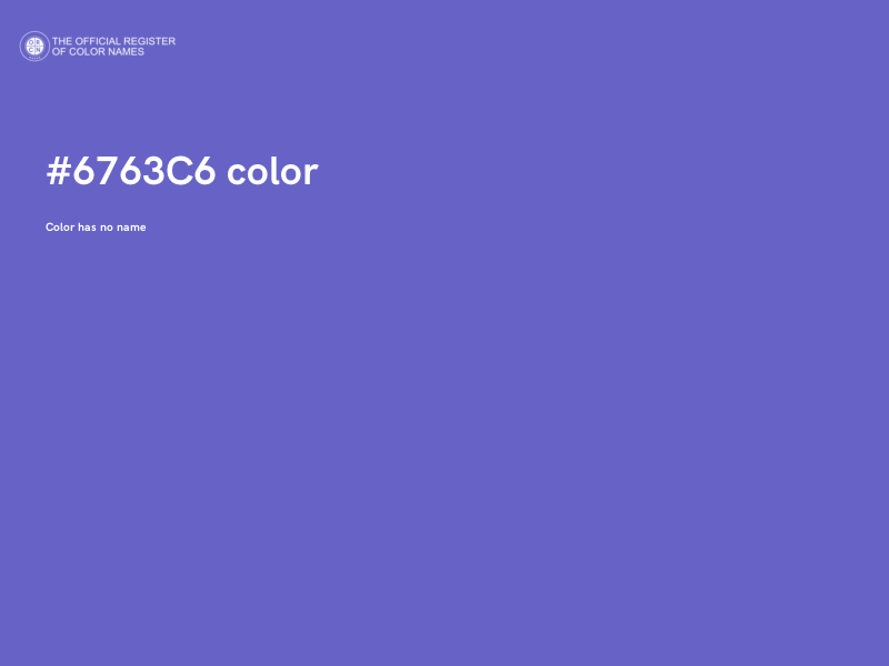 #6763C6 color image
