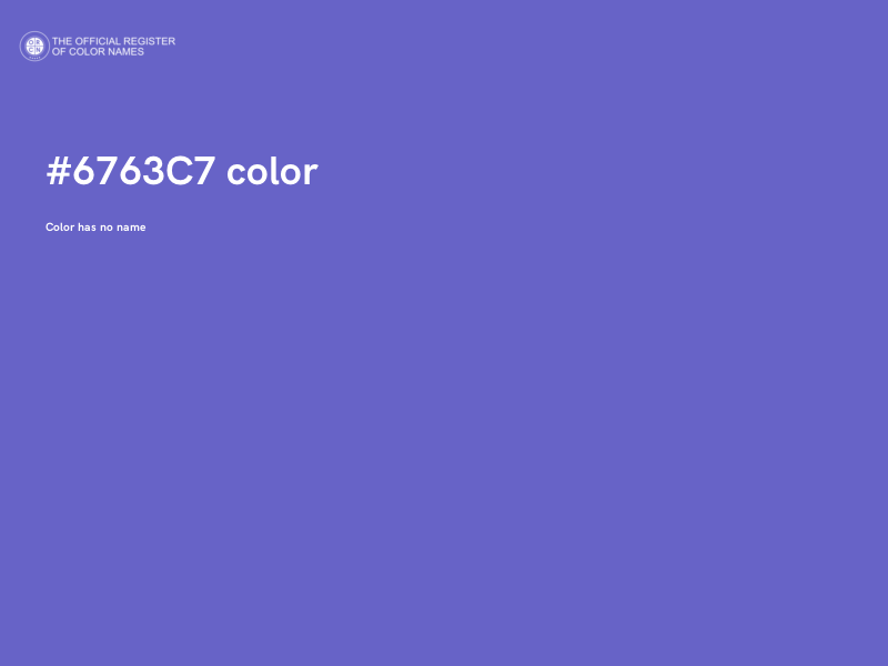 #6763C7 color image