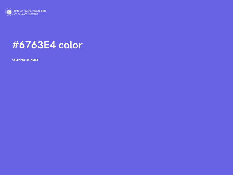 #6763E4 color image