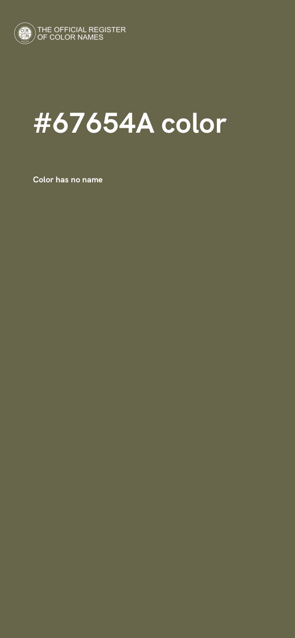 #67654A color image