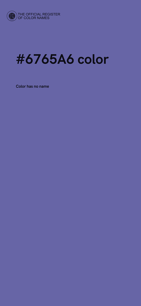 #6765A6 color image