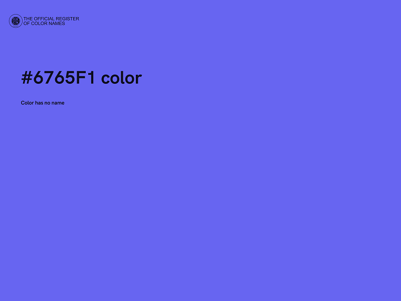 #6765F1 color image
