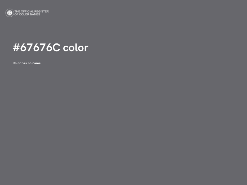 #67676C color image
