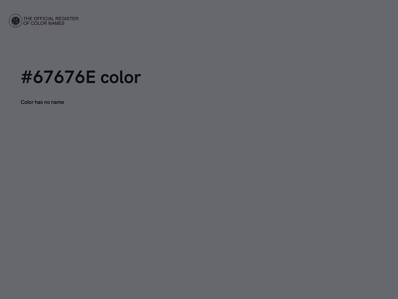 #67676E color image