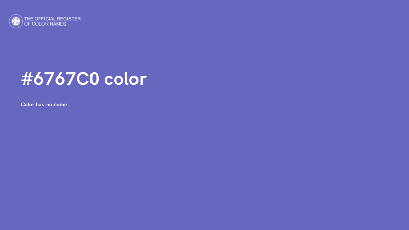 #6767C0 color image