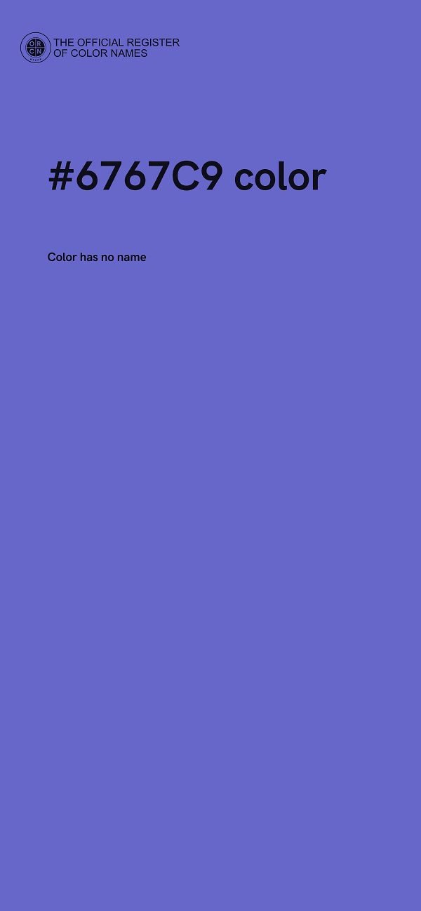 #6767C9 color image