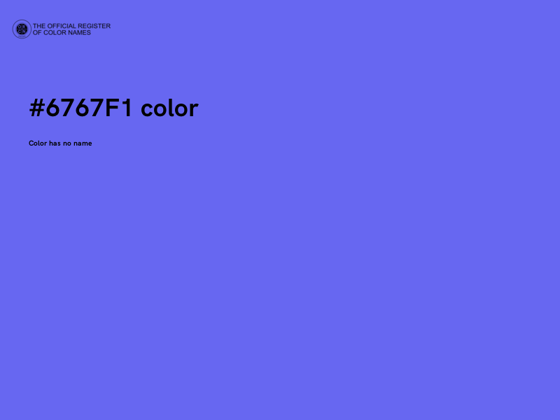 #6767F1 color image