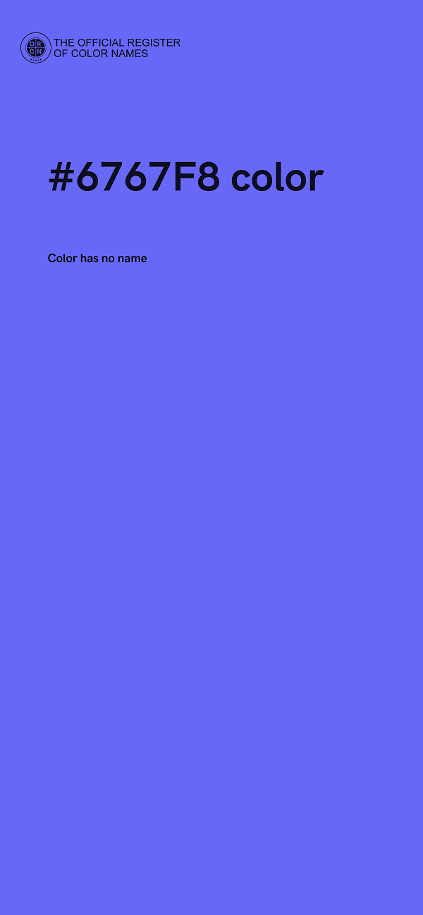 #6767F8 color image