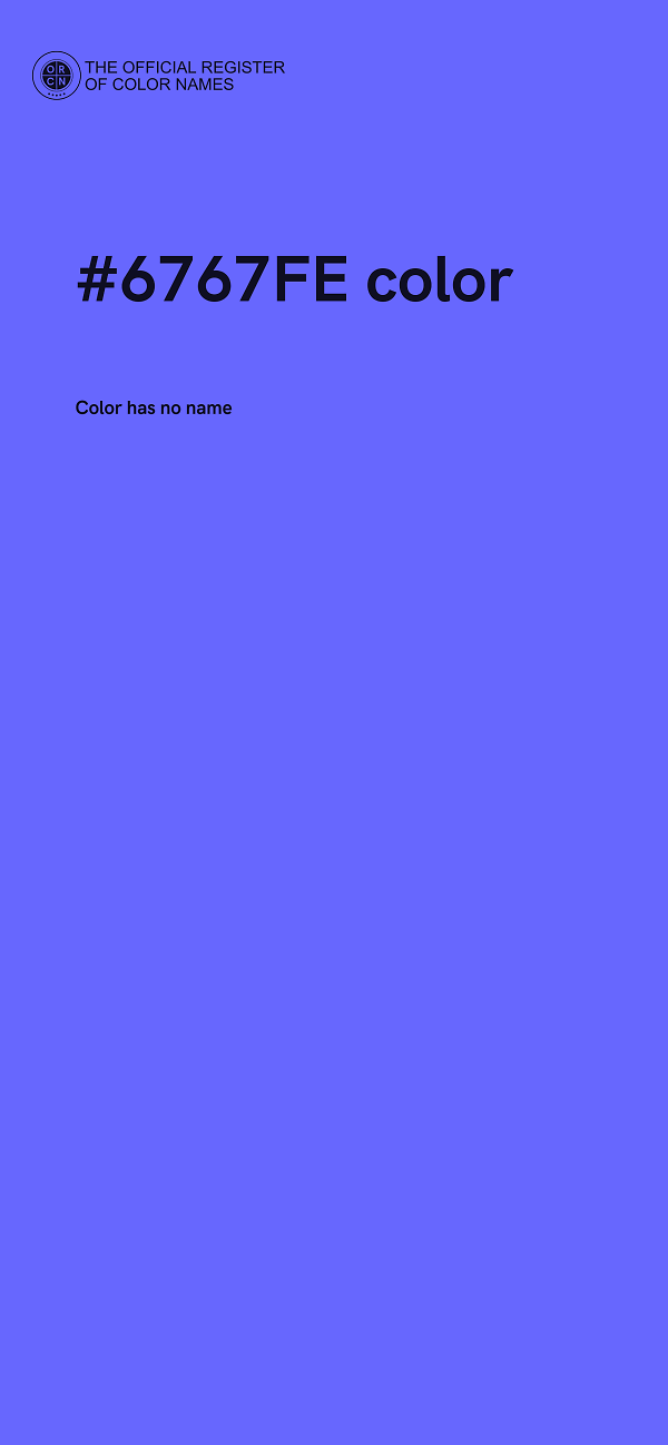 #6767FE color image