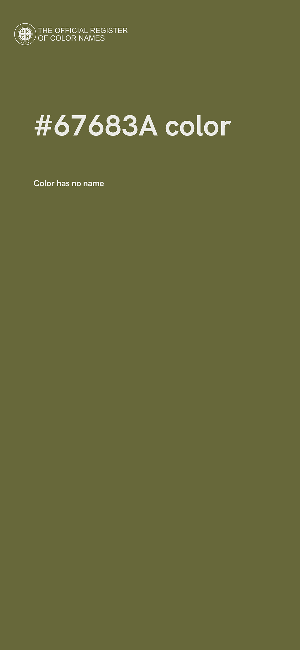 #67683A color image