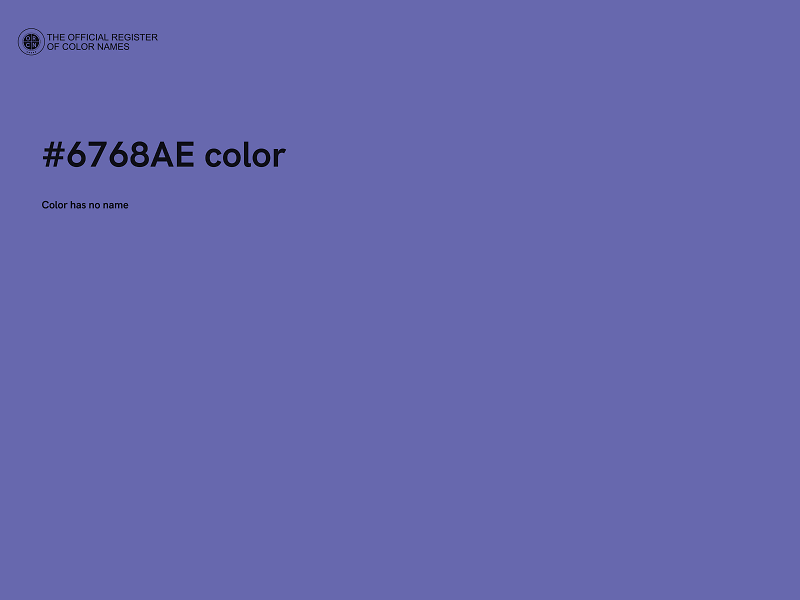 #6768AE color image