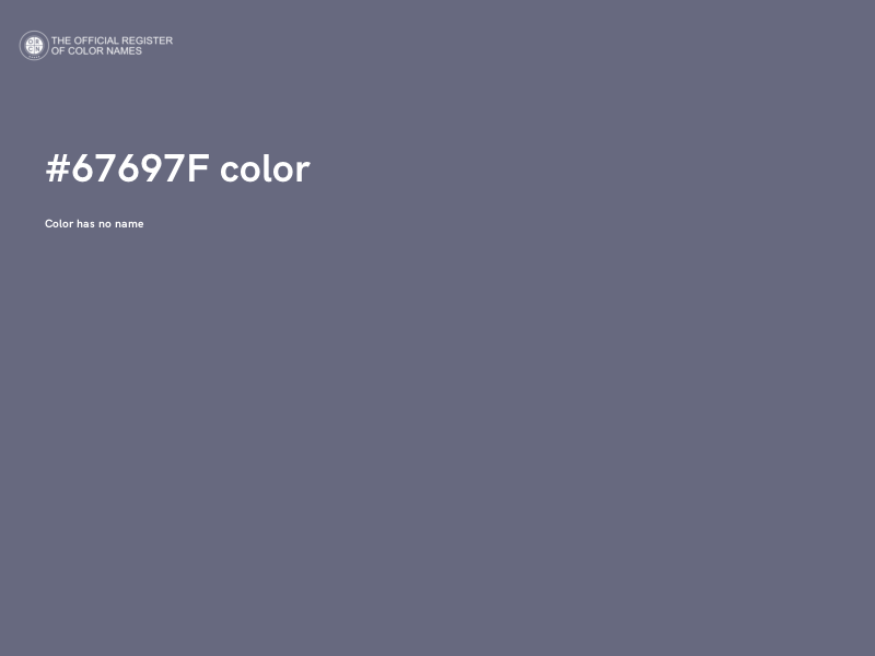 #67697F color image