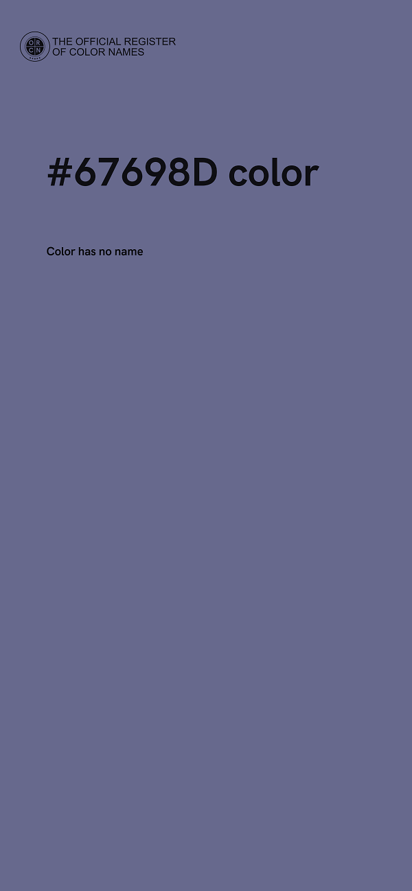 #67698D color image