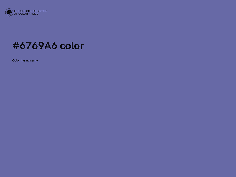 #6769A6 color image