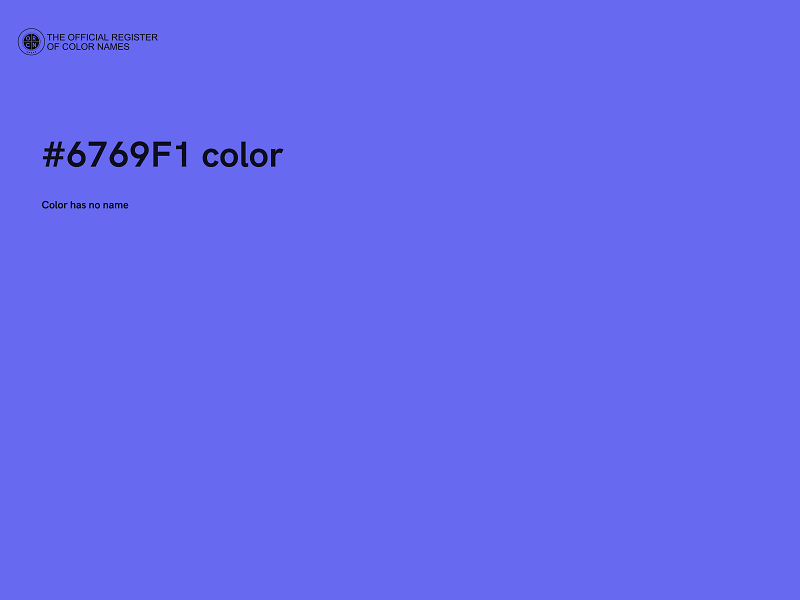 #6769F1 color image