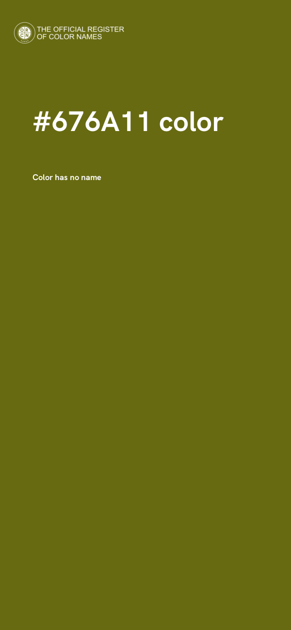 #676A11 color image