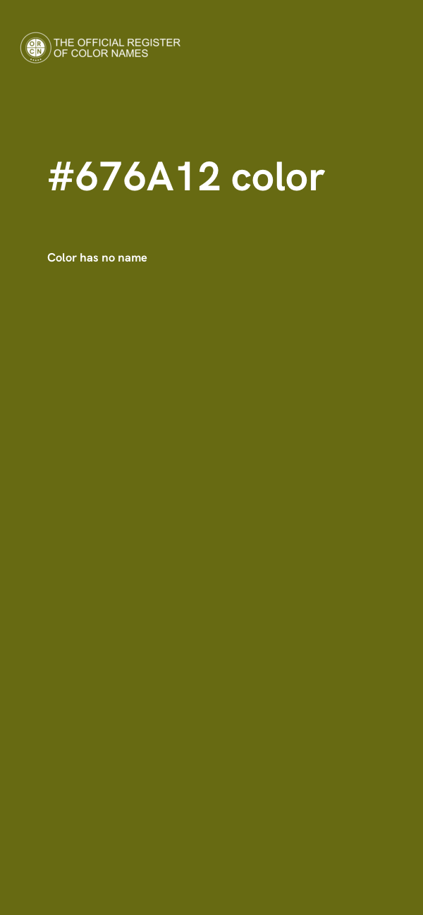 #676A12 color image