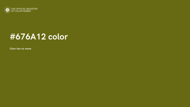 #676A12 color image