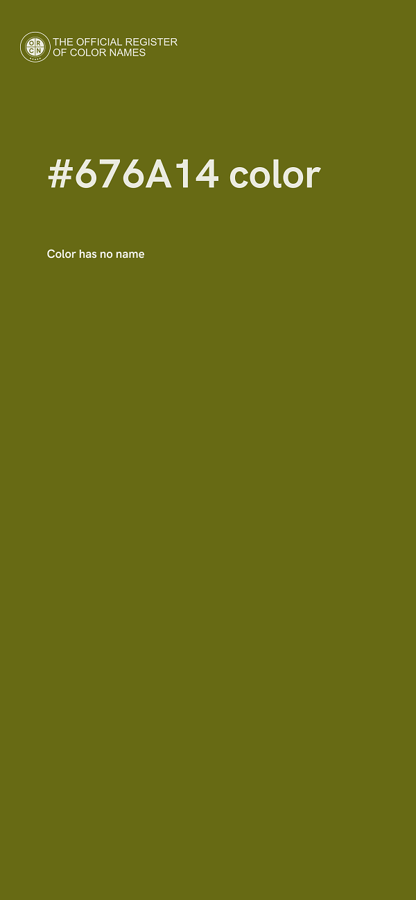 #676A14 color image
