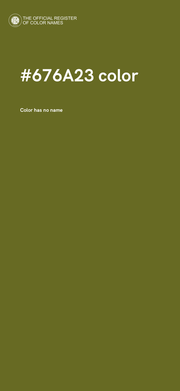 #676A23 color image