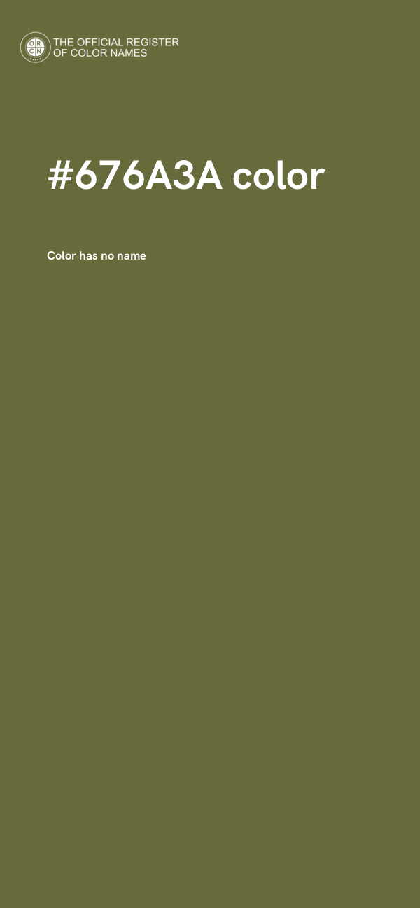 #676A3A color image