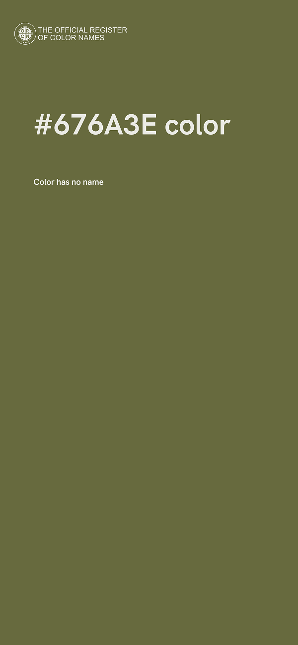 #676A3E color image