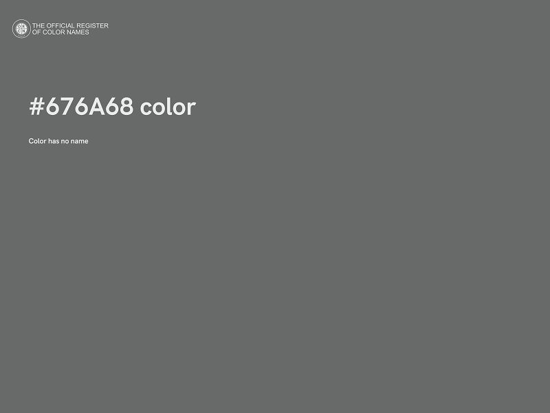 #676A68 color image