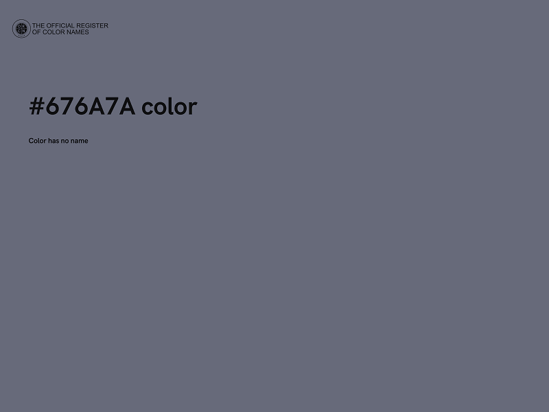 #676A7A color image