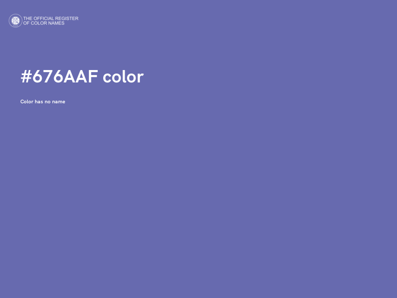 #676AAF color image