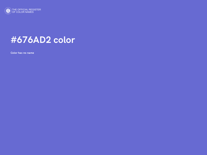 #676AD2 color image