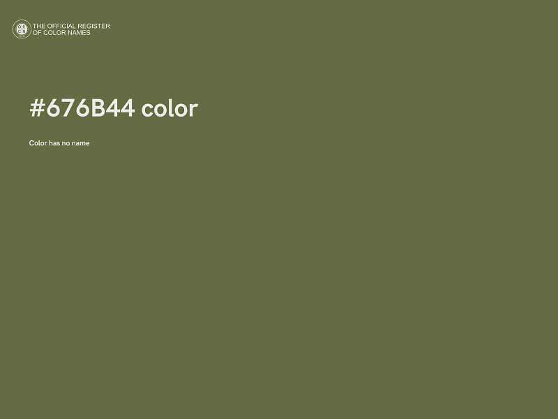 #676B44 color image