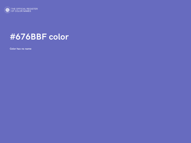 #676BBF color image