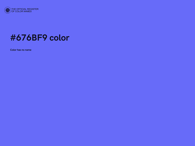 #676BF9 color image