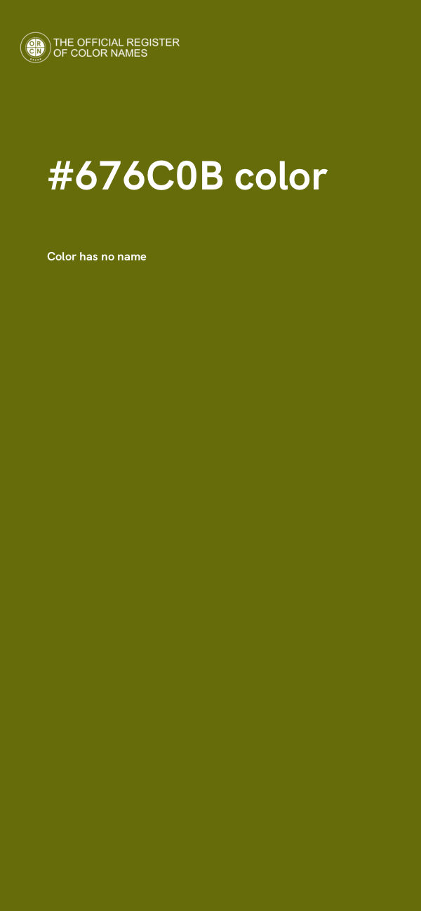 #676C0B color image