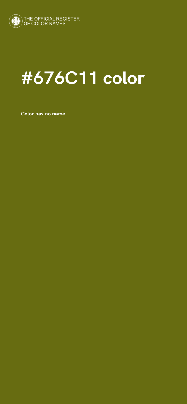 #676C11 color image
