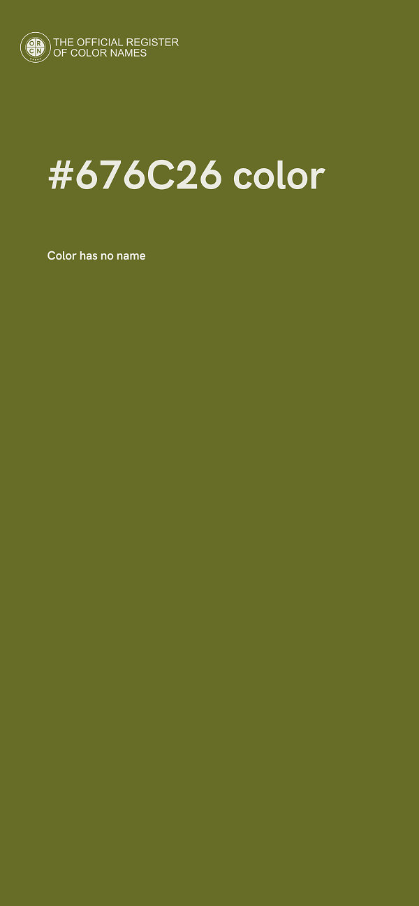 #676C26 color image
