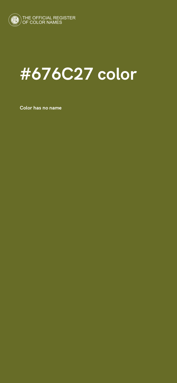 #676C27 color image