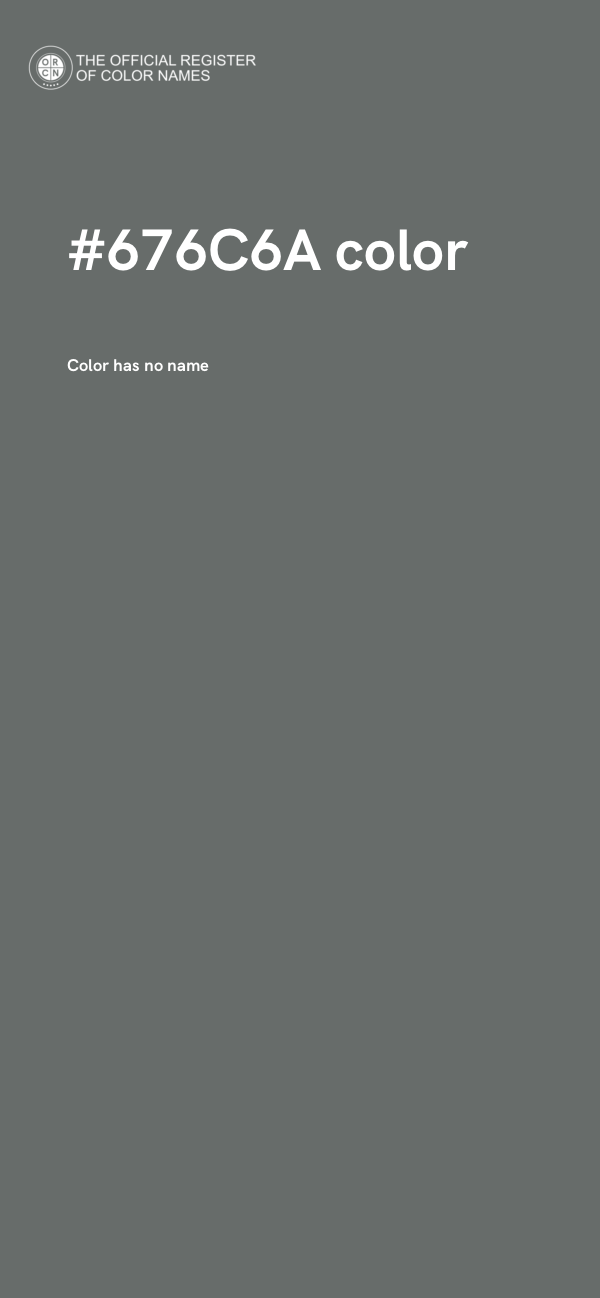 #676C6A color image